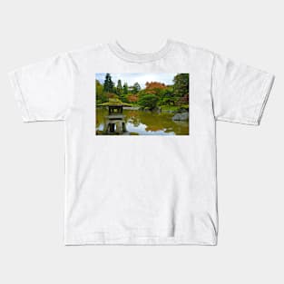 Koi Pond and Pagoda Kids T-Shirt